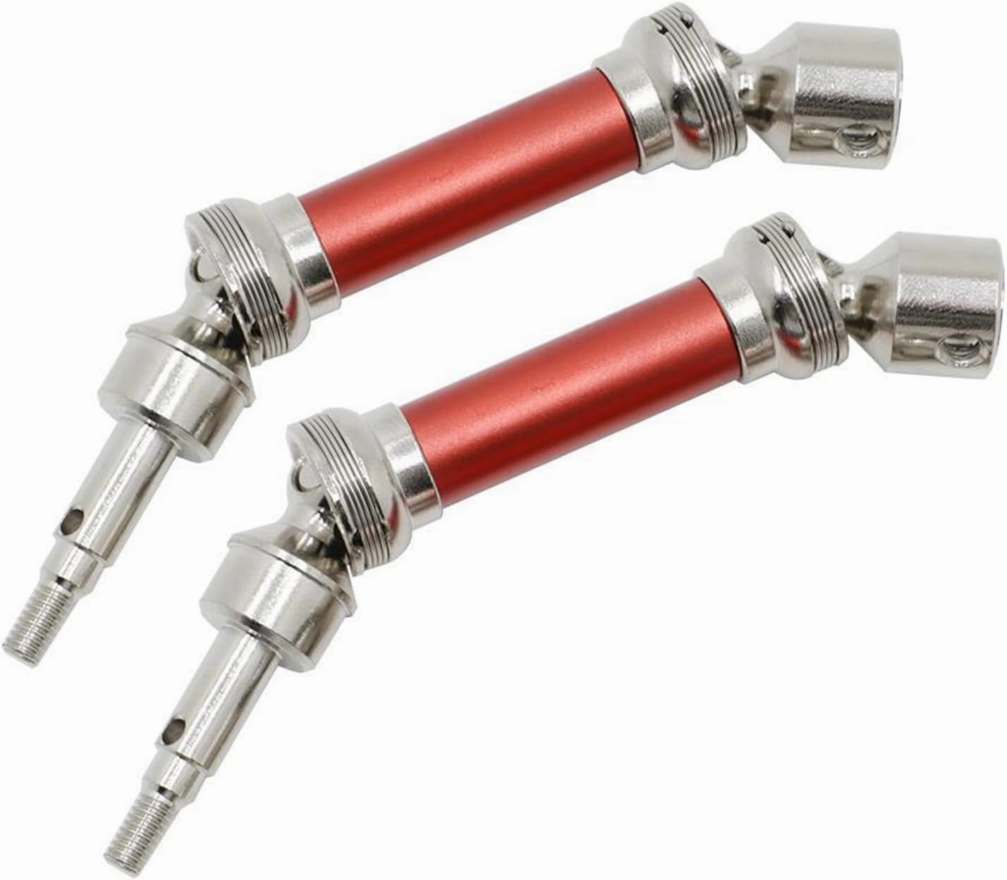 Metal Front and Rear Drive Shaft CVD Replacement for Arrma 1/8 Infraction 1/8 Vendetta 3S BLX Remote Control Car Upgrade Parts, Red