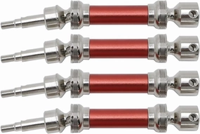 Metal Front and Rear Drive Shaft CVD Replacement for Arrma 1/8 Infraction 1/8 Vendetta 3S BLX Remote Control Car Upgrade Parts, Red