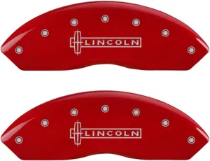 MGP Caliper Covers 2013-2020 Lincoln MKZ - Front and Rear Set - Red