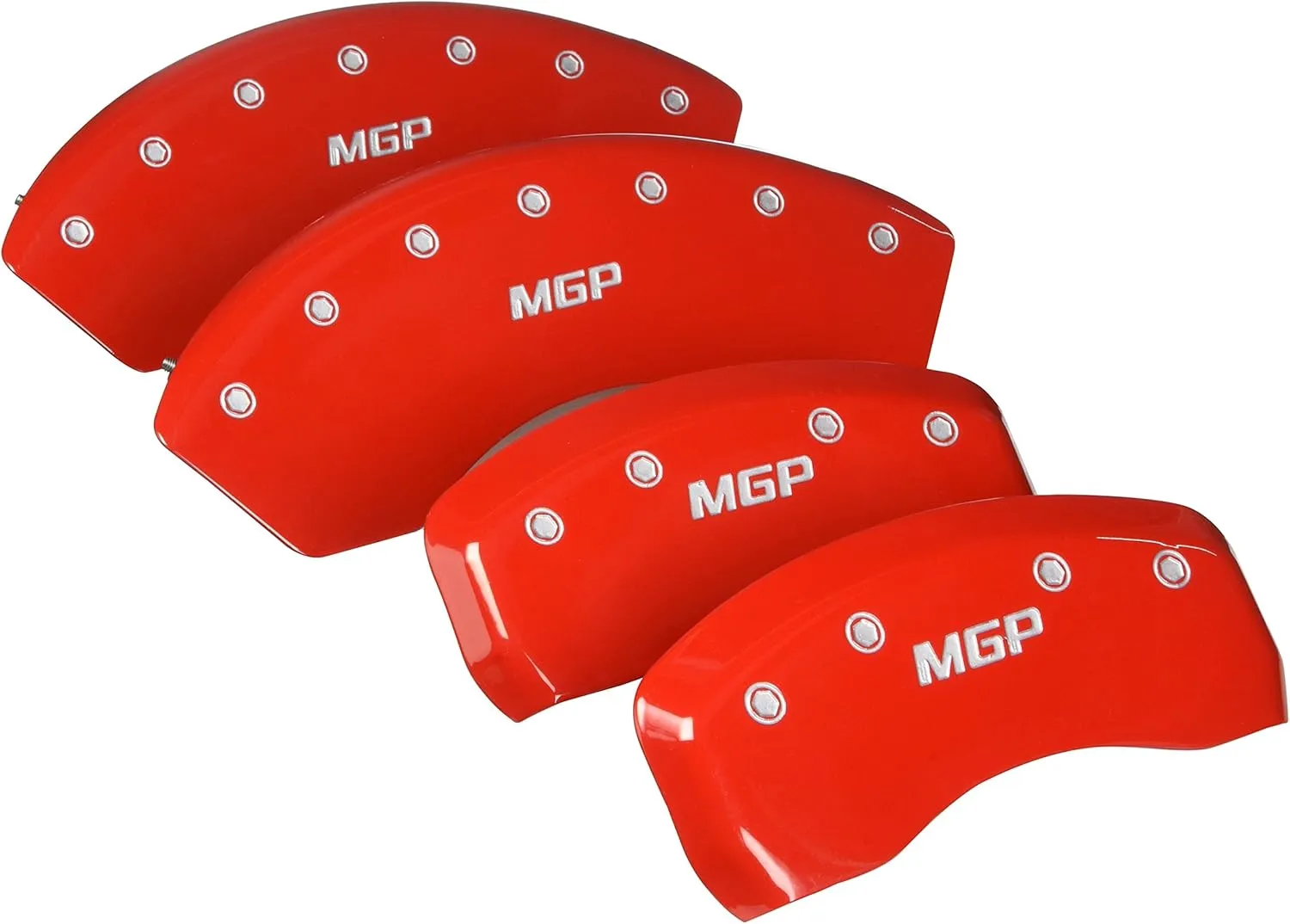 MGP Caliper Covers 2014-2020 Infiniti Q50 - Front and Rear Set - Red