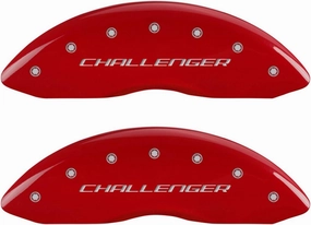 MGP Caliper Covers 12181SCLBRD Caliper Cover with Red Powder Coat Finish, (Set of 4)