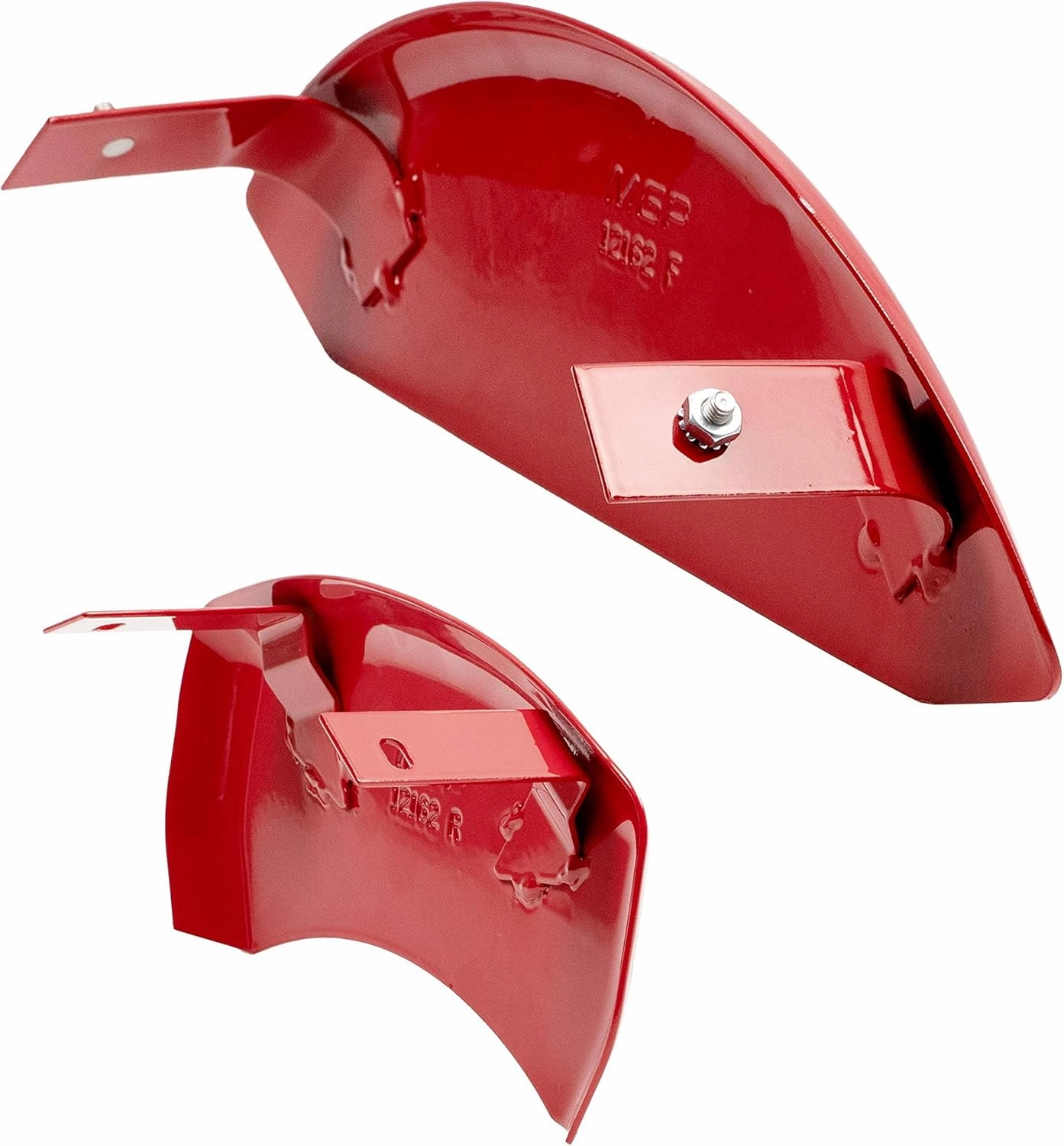MGP Caliper Covers - Brake Caliper Covers for 2011-2023 Dodge Challenger & 2011-2023 Dodge Charger (Requires Dual Piston Front Caliper) Front and Rear Set - Engraved R/T Truck Logo (Red)