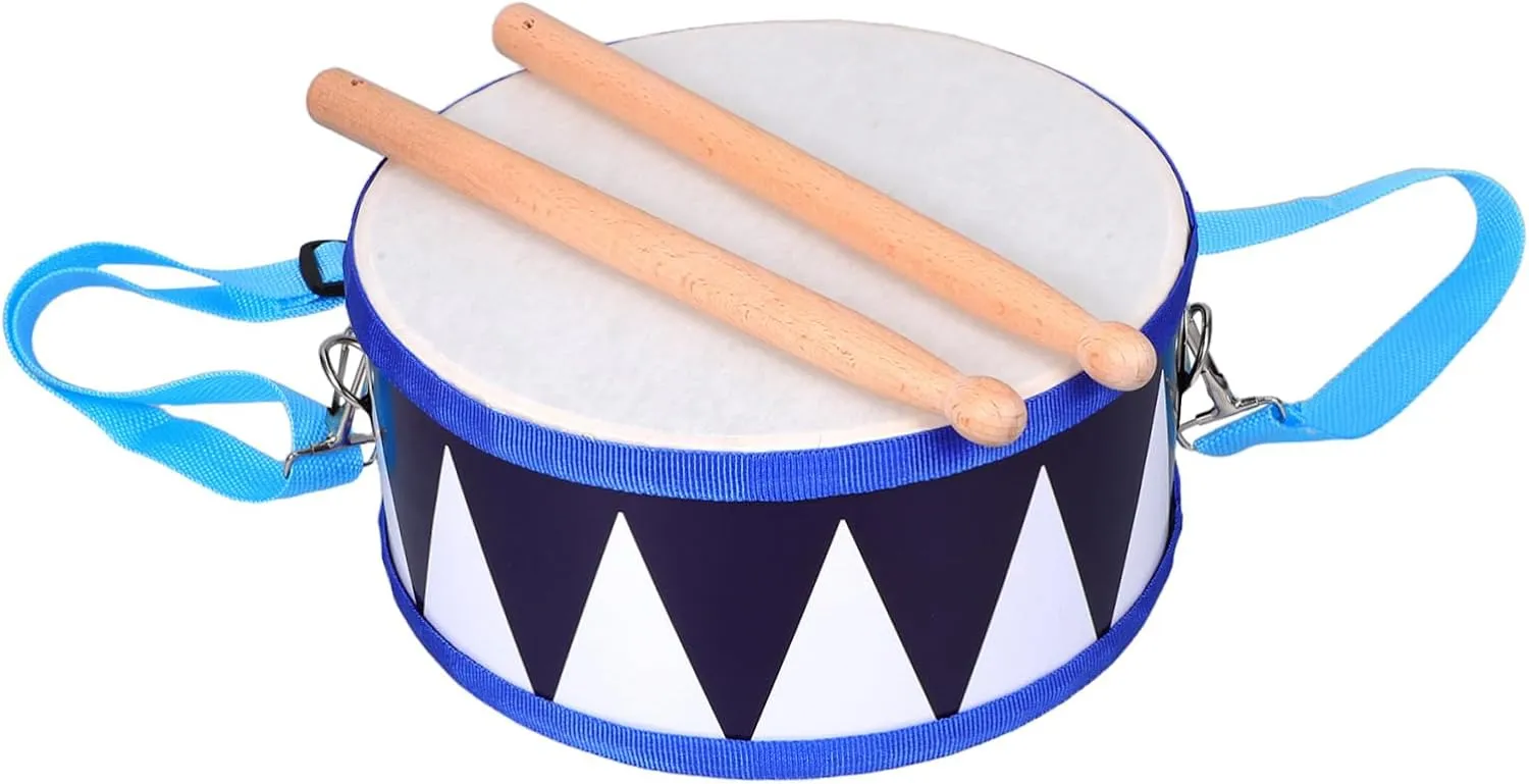 Milisten 1 Set Children's Musical Instrument Set: Handheld Snare Drum - Hand Drum with Sticks Percussion Instrument for Toddlers and Beginners
