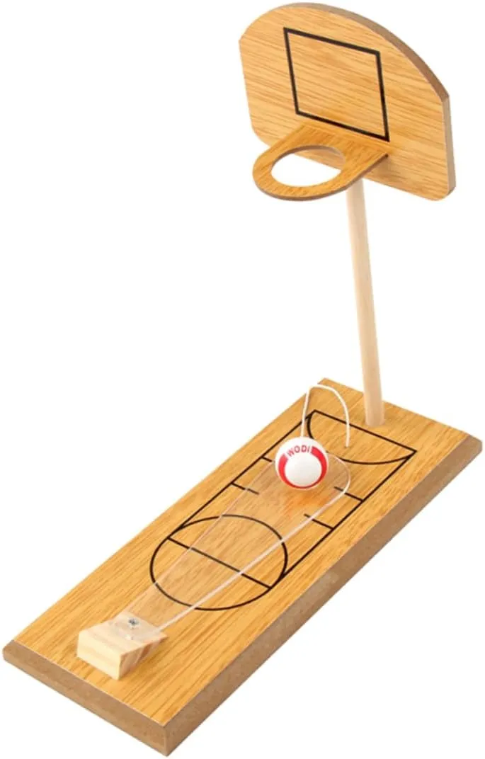 Mini Tabletop Basketball Game Set Portable Indoor Fun Sports for Adults Lightweight Desktop Sports for Hand Eye Coordination Relief