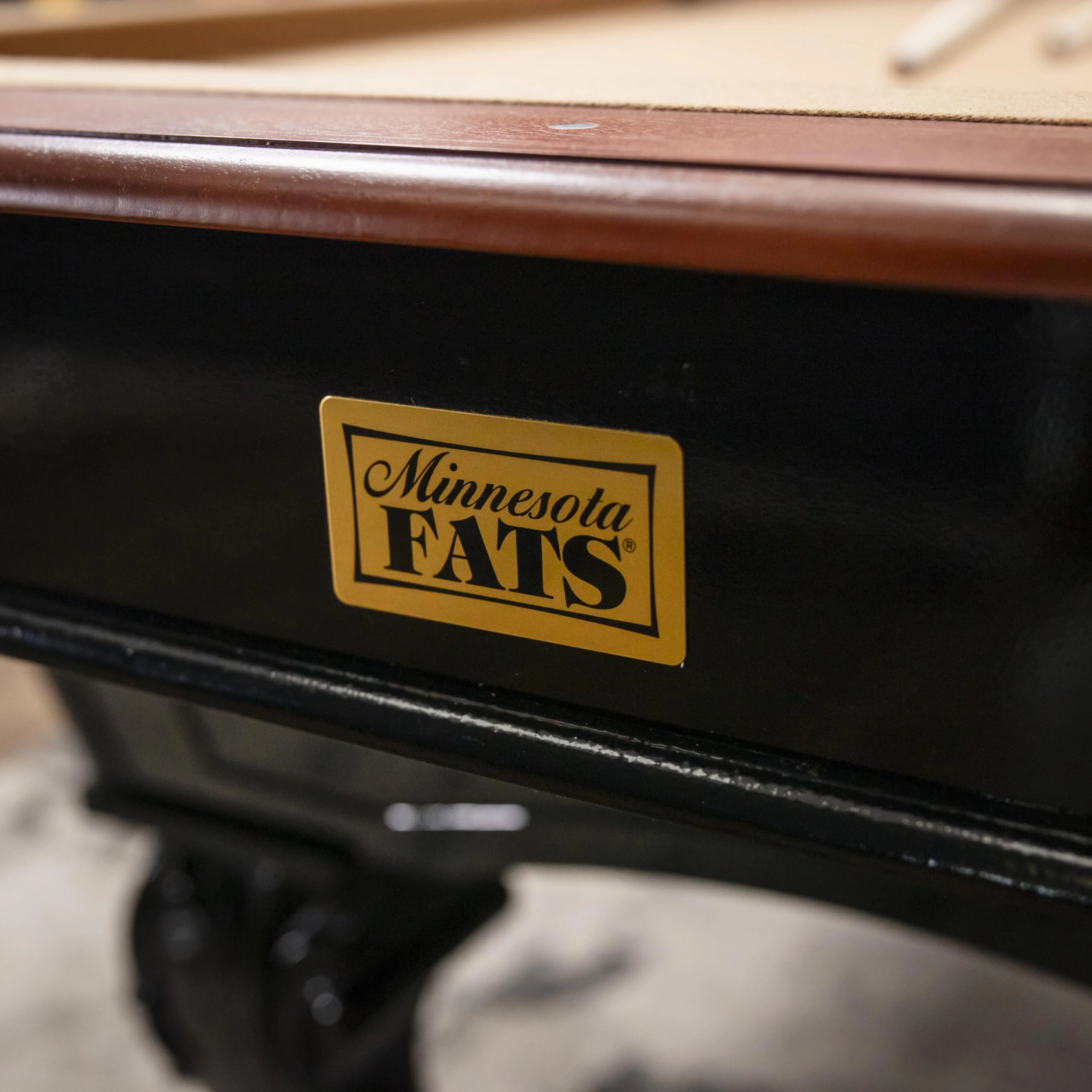 Minnesota Fats 8' Covington Billiard Table with Carved Solid-Wood Legs and Antiqued Wood Finish