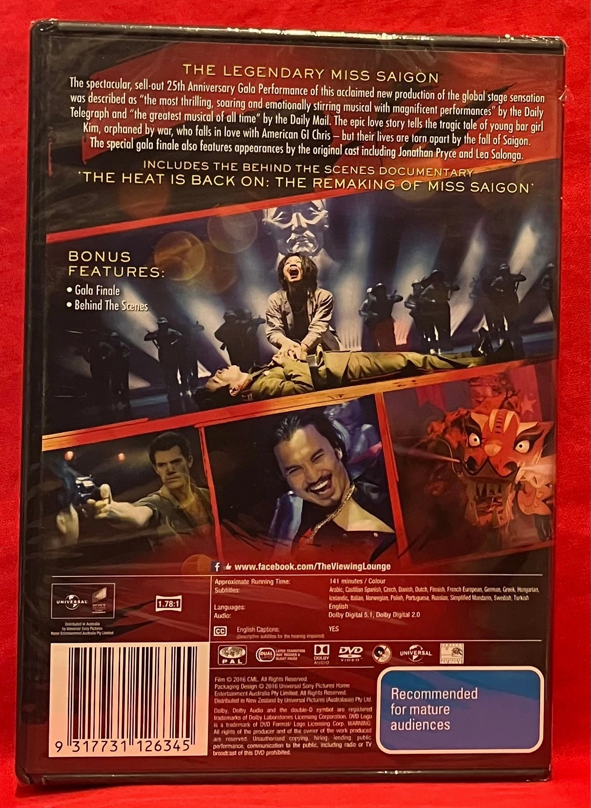 MISS SAIGON - DVD (NEW/ SEALED)