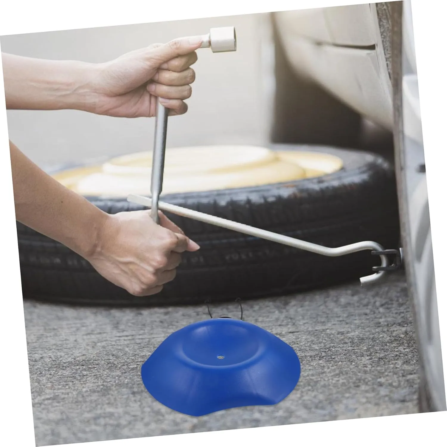 Mobestech Pcs Trailer Wheel Chock Rv Stabilizer Wheel Chock for Rv Trailer Wedge Pp Material Safety