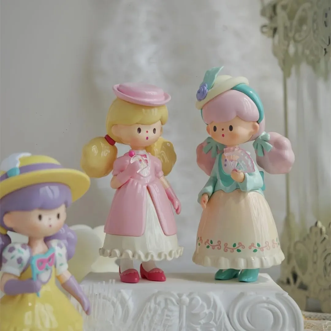 Molinta Back to Rococo Series Blind Box Figures 9PCs Cute Collectible Toys Home Decorations, Holiday Birthday Gifts