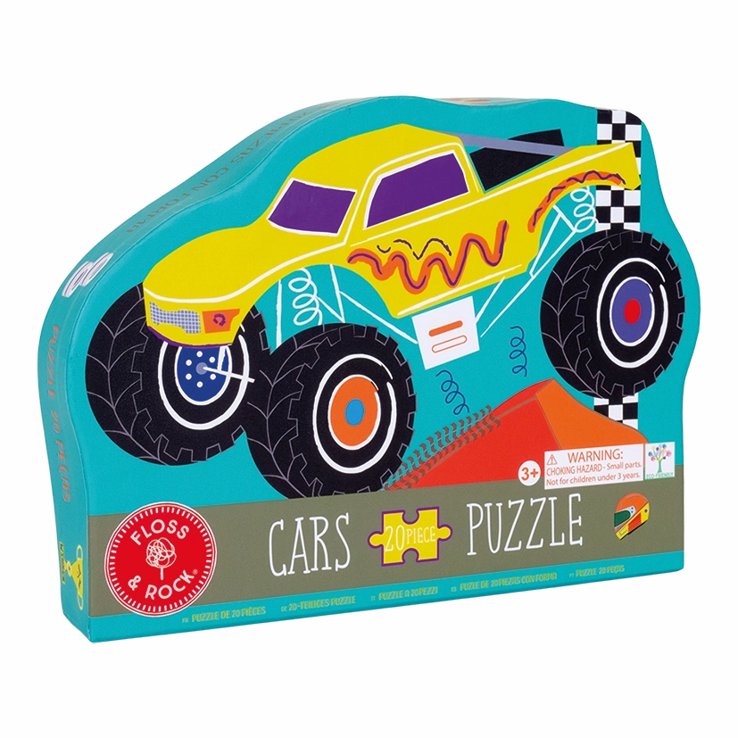 Monster Truck Shaped Jigsaw with Shaped Box
