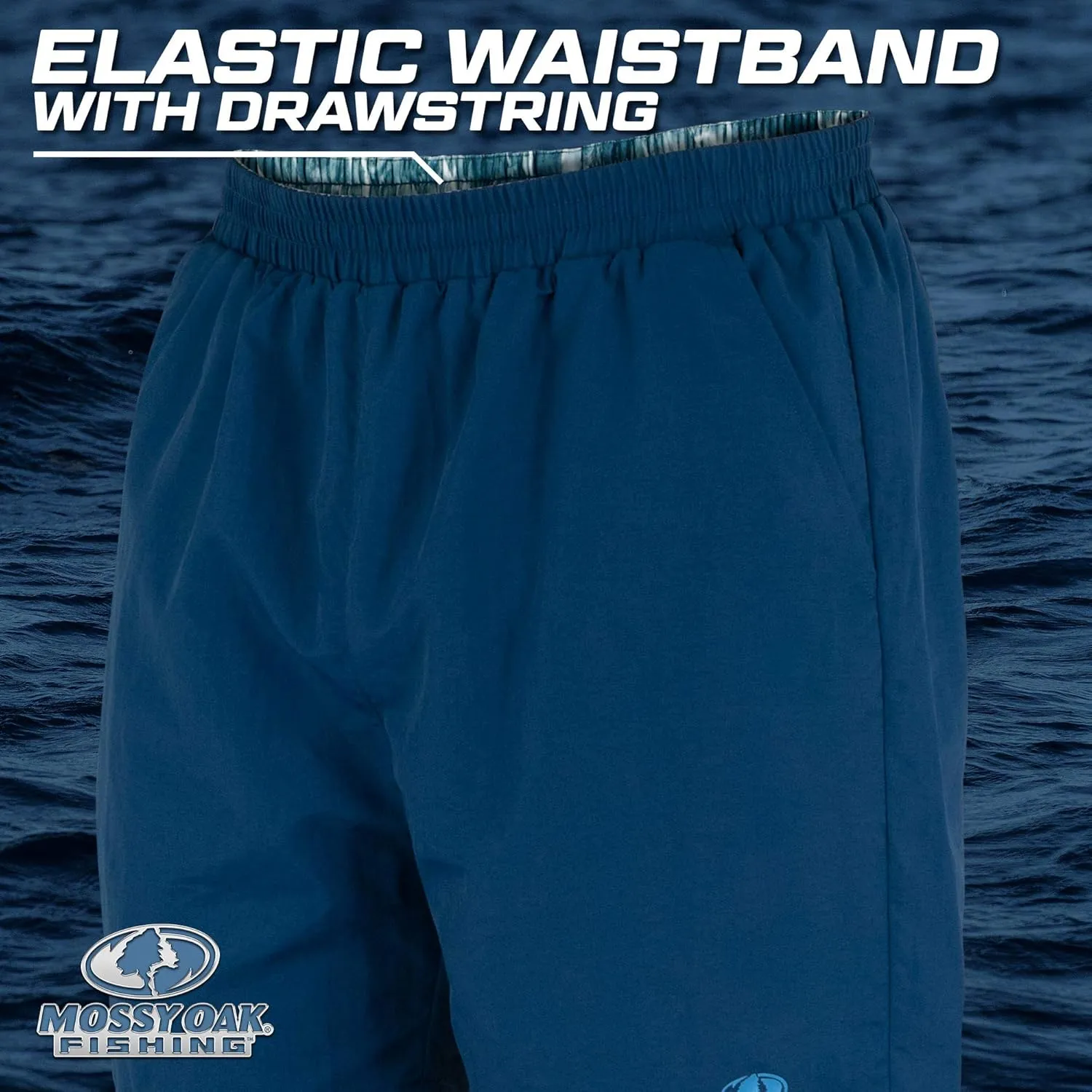 Mossy Oak Men's Fishing Shorts, Swim Trunks