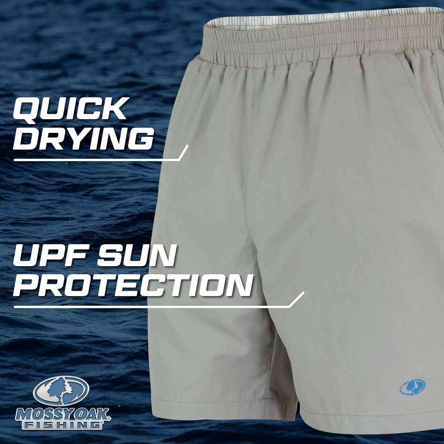 Mossy Oak Men's Fishing Shorts, Swim Trunks