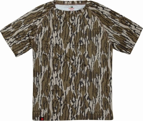 Mossy Oak Camo Hunting Short Sleeve Shirt for Men - Lightweight Performance Stretchable Tee with 4-Way Stretch & Cooling Tech