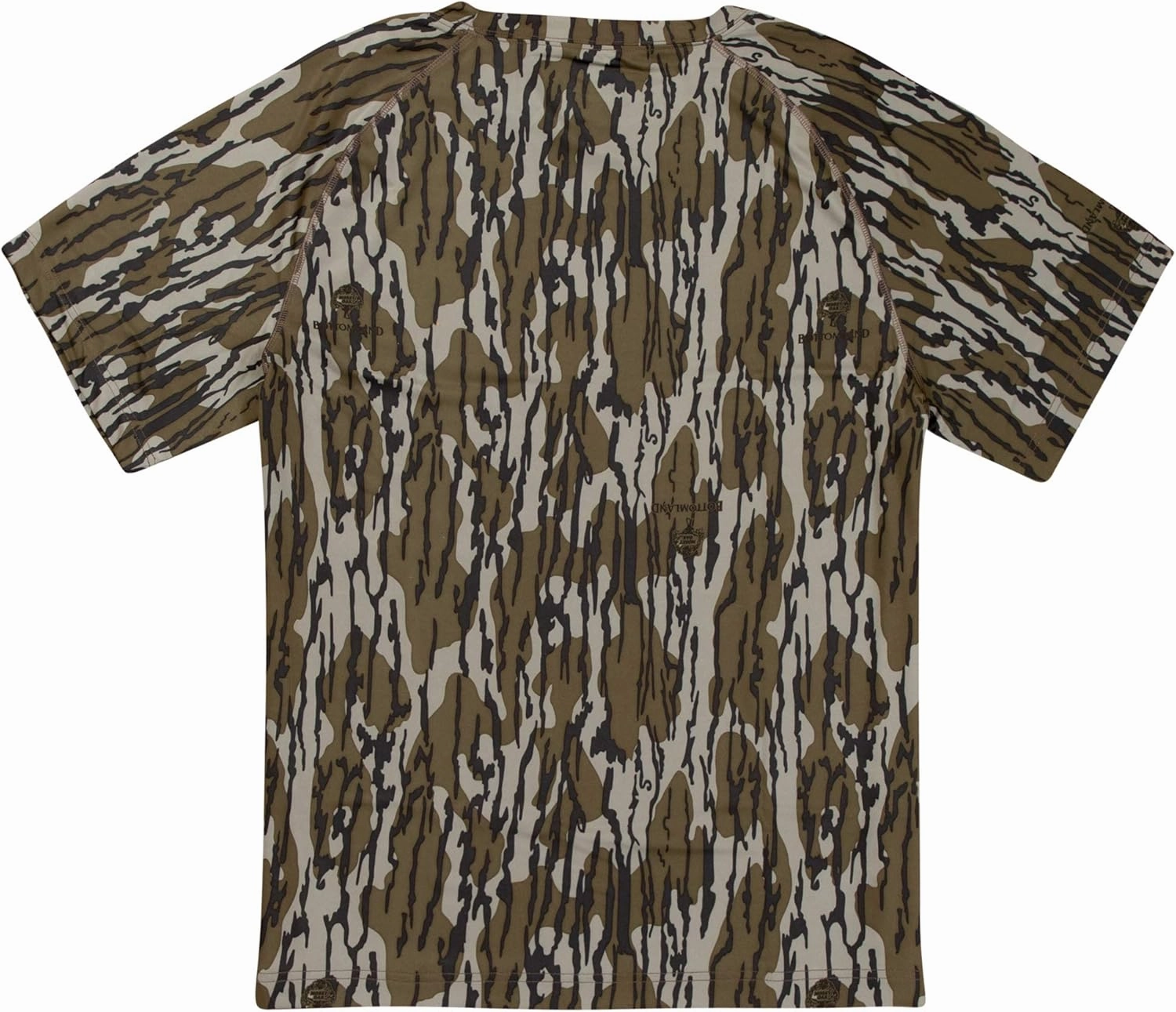 Mossy Oak Camo Hunting Short Sleeve Shirt for Men - Lightweight Performance Stretchable Tee with 4-Way Stretch & Cooling Tech