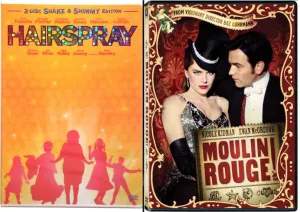 Moulin Rouge & Hairspray Musical DVD Set Special Edition 2 Disc & Bonus Videos Shimmy Shake