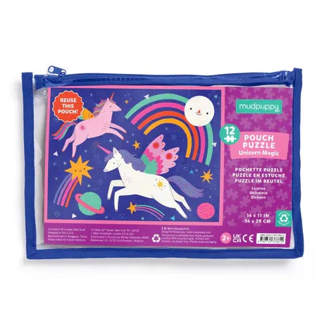 Mudpuppy Unicorn Magic 12 Piece Pouch Puzzle