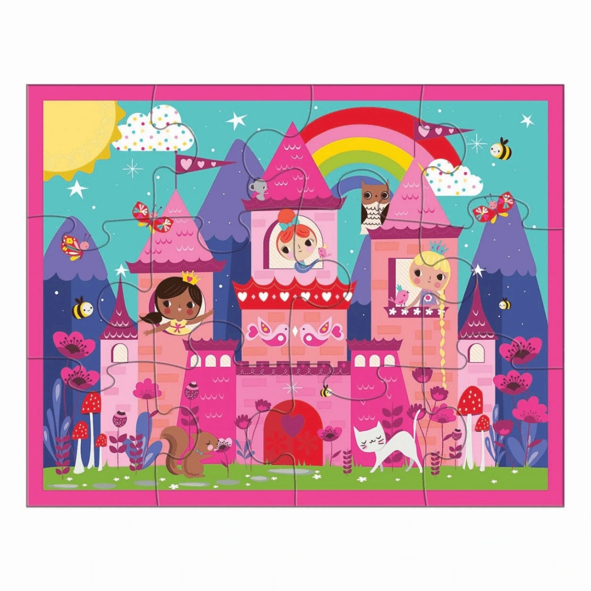 Mudpuppy | Princess Castle Puzzle 12pc