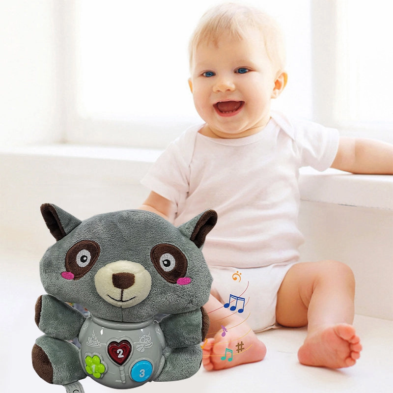 Musical Animal Plush Toys with Flashing Light for Babies