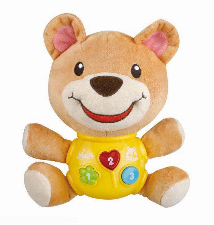 Musical Animal Plush Toys with Flashing Light for Babies