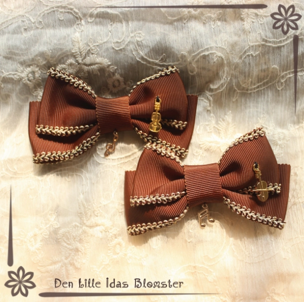 Musical Bow Hair Clip Set