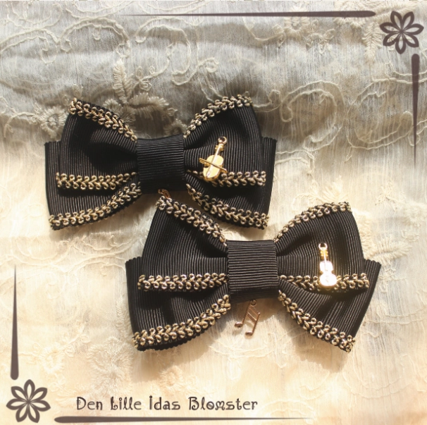 Musical Bow Hair Clip Set
