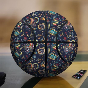 Musical Instruments Print Pattern Basketball