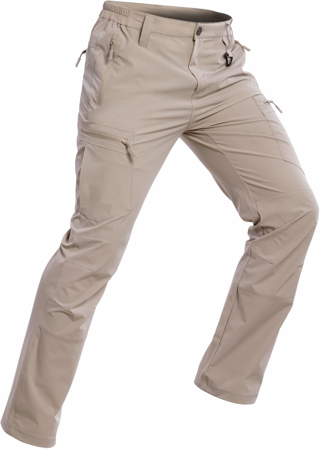 NAVEKULL Men's Lightweight Hiking Pants Quick Dry Stretch Fishing Tactical Work Pants with Zipper Pockets
