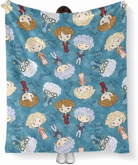Neeparper Golden Girls Blanket Gifts 60x50 Throw Blanket Lightweight Golden Girls Merchandise for Couch Bed Sofa Car