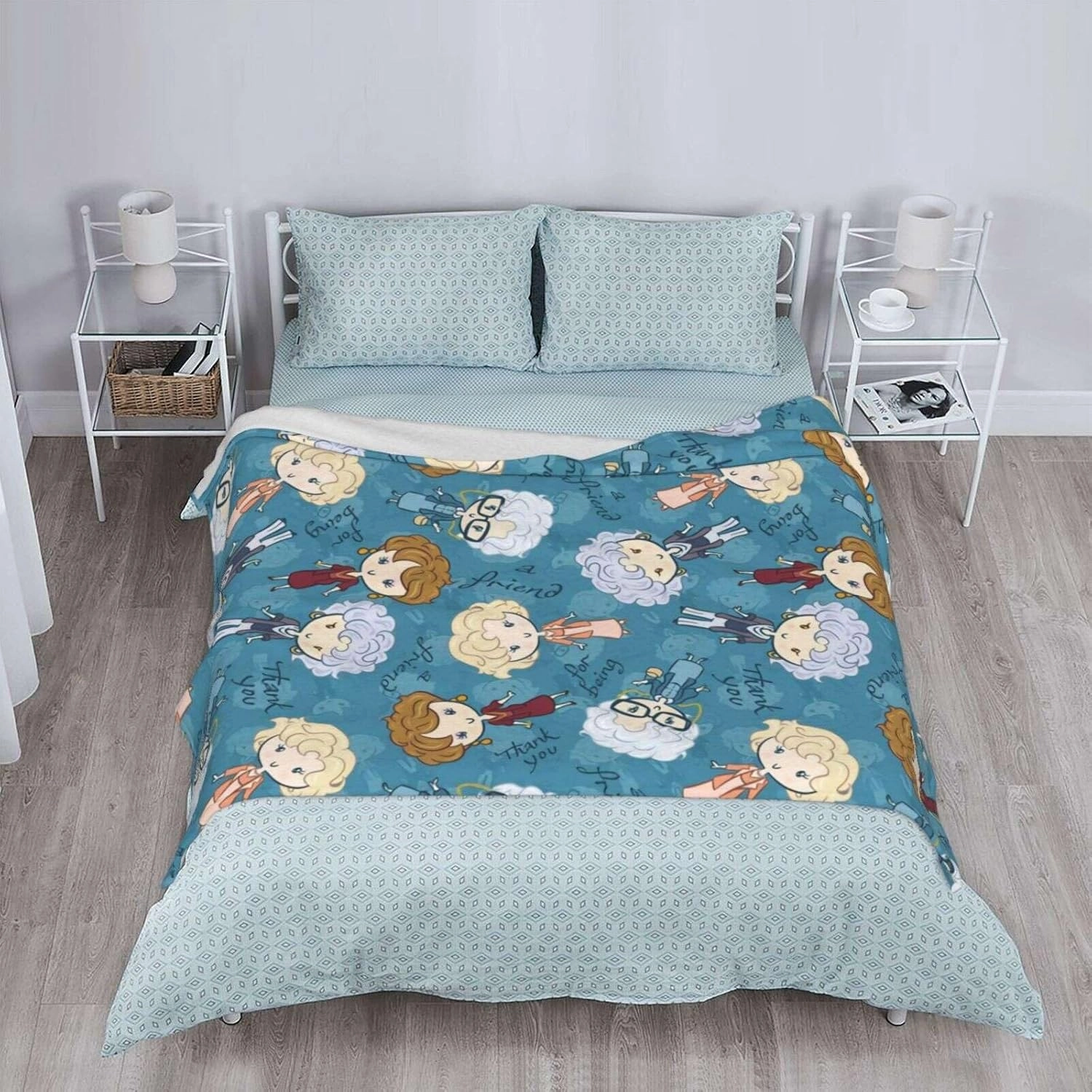 Neeparper Golden Girls Blanket Gifts 60x50 Throw Blanket Lightweight Golden Girls Merchandise for Couch Bed Sofa Car