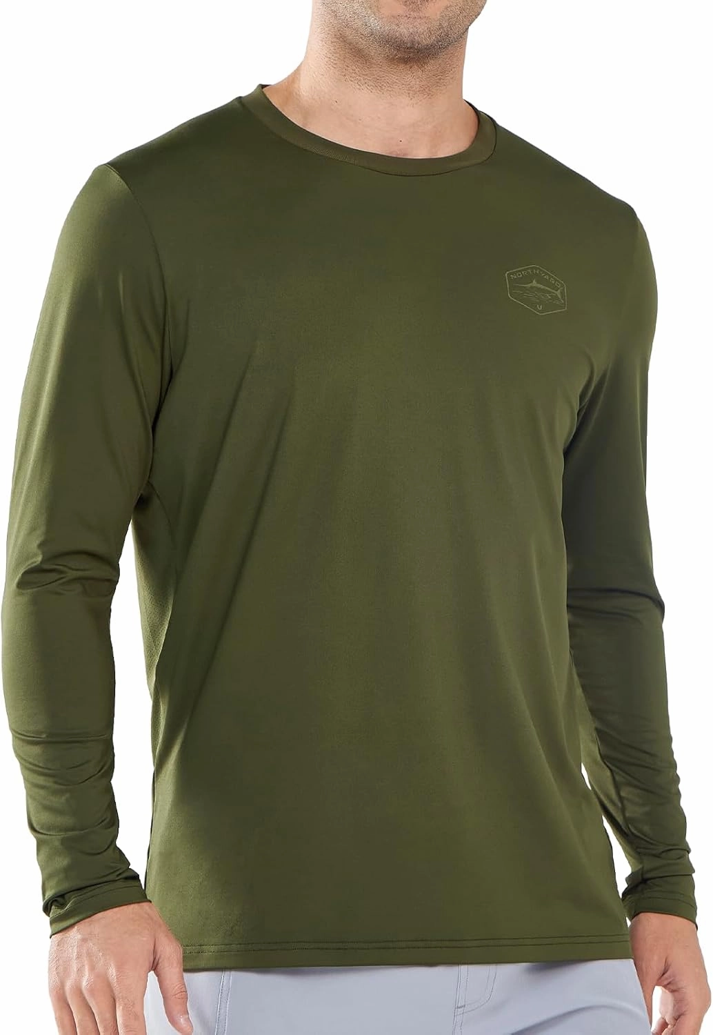 NORTHYARD Men's UPF 50  Sun Protection Shirts Long Sleeve Swim Beach Rash Guard UV Lightweight Quick Dry Fishing SPF T-Shirt