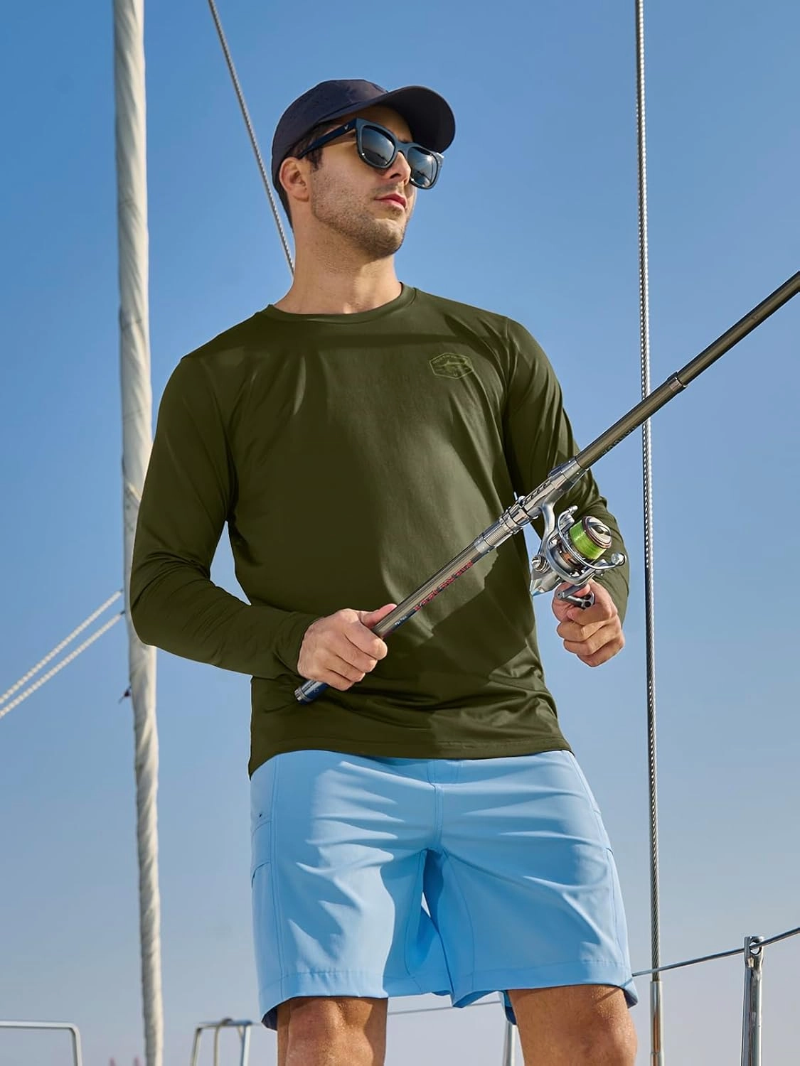 NORTHYARD Men's UPF 50  Sun Protection Shirts Long Sleeve Swim Beach Rash Guard UV Lightweight Quick Dry Fishing SPF T-Shirt