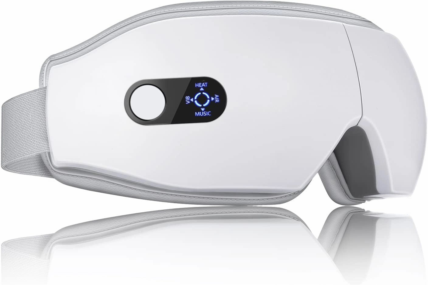 NOWWISH Eye Massager with Heat - Smart Mask for Relax Eye, Fathers Day, Birthday Gifts for Women and Men Mom Dad Wife - White