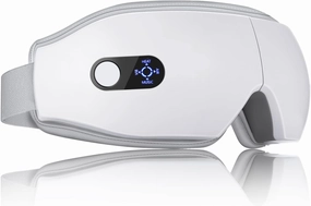 NOWWISH Eye Massager with Heat - Smart Mask for Relax Eye, Fathers Day, Birthday Gifts for Women and Men Mom Dad Wife - White