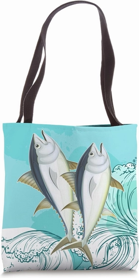 Ocean Tuna Fishing For Men For Fish Hunting Lovers Tote Bag