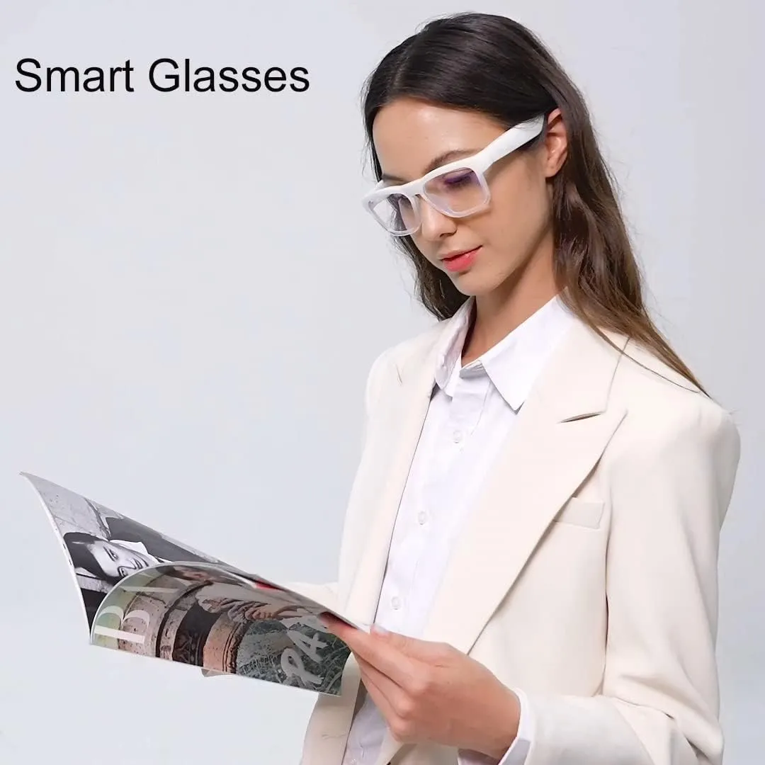 OhO Smart Glasses,Polarized Sunglasses with Bluetooth Speaker,Athletic/Outdoor UV Protection and Voice Control,Unisex(Mirror Blue Lens)