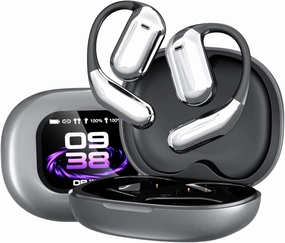 Open Air Conduction Translation Earbuds, 144-Language Two-Way Real-Time Translation, Wireless Headphones for Travel, Business & Learning (Gray)