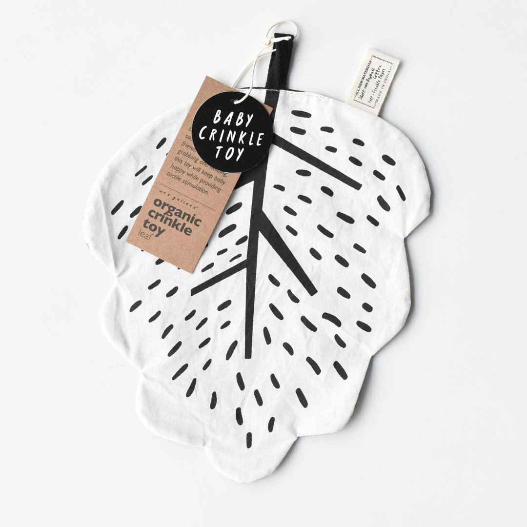 Organic Crinkle Toy - Leaf