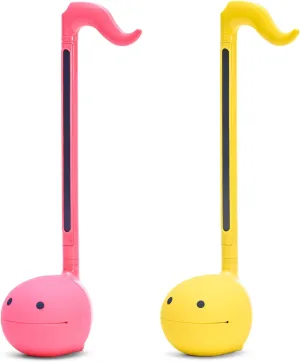 Otamatone Japanese Electronic Musical Instrument Portable Music Synthesizer from Japan by Maywa Denki Studio Award Winning, Educational Fun Gift for Children, Teens & Adults - Yellow & Hot Pink Set