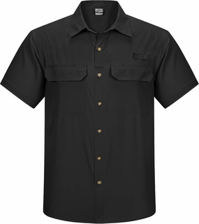Outdoor Ventures Men's Lightweight Short Sleeve Fishing Shirt UPF 50 Button Down Quick Dry Cooling Hiking Travel Safari Shirt