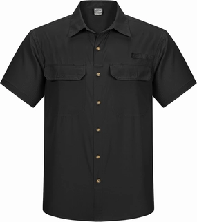 Outdoor Ventures Men's Lightweight Short Sleeve Fishing Shirt UPF 50 Button Down Quick Dry Cooling Hiking Travel Safari Shirt