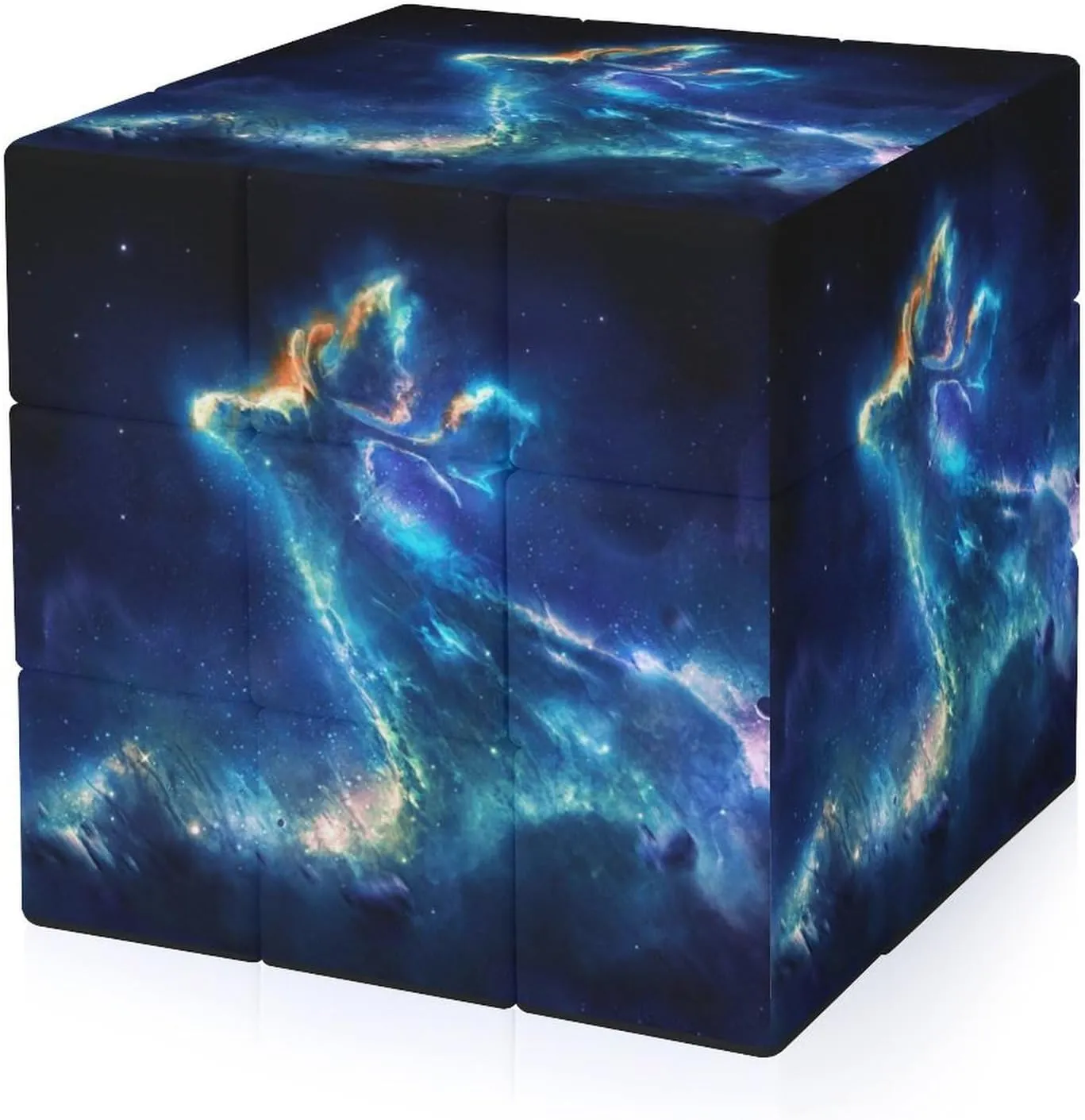 Outside Galaxy Space Funny 3x3x3 Cube Smooth Lightweight Puzzle for Adult Graphic Printing Travel