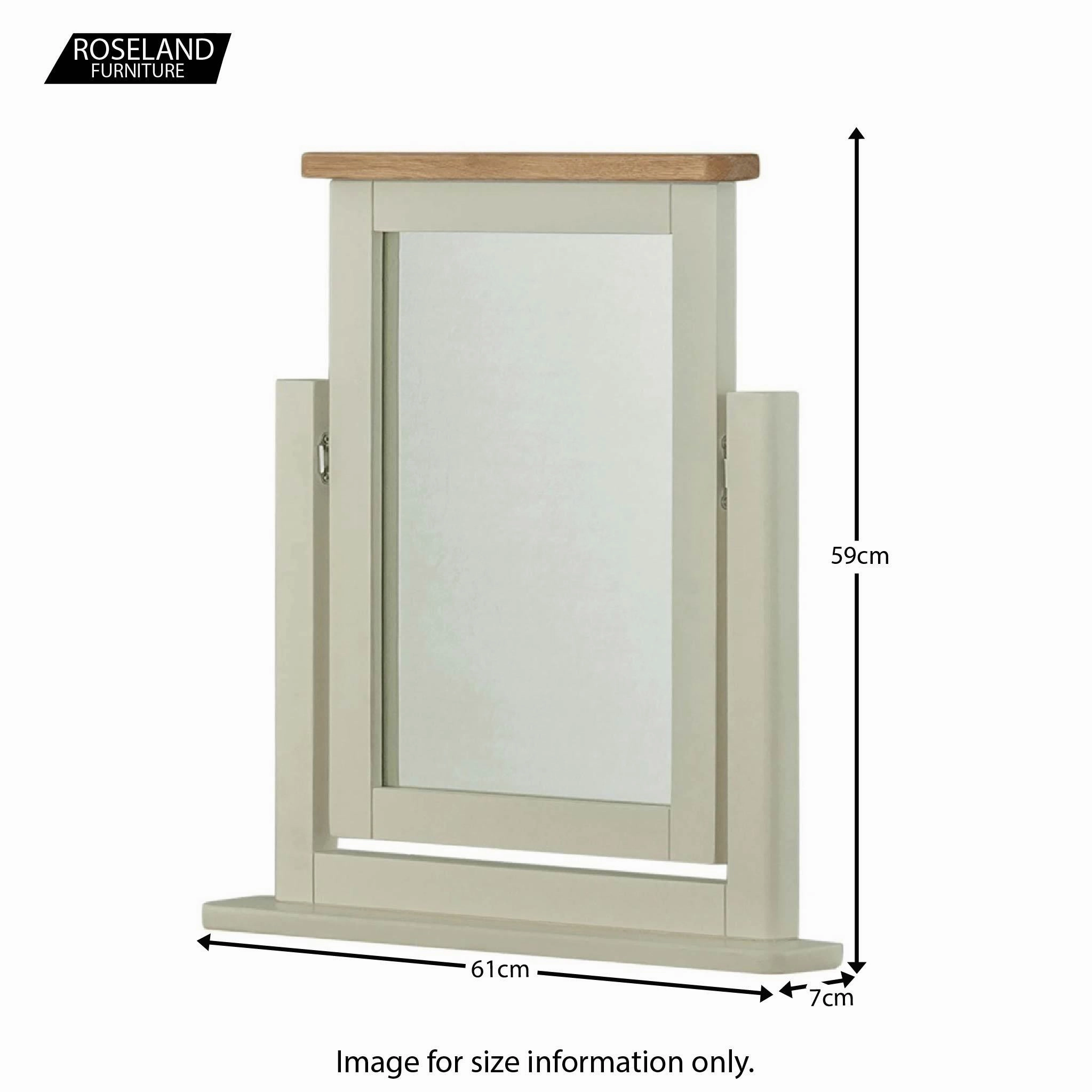 Padstow Grey Swivel Mirror