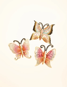 Painted Beautiful Butterflies (Set of 3)