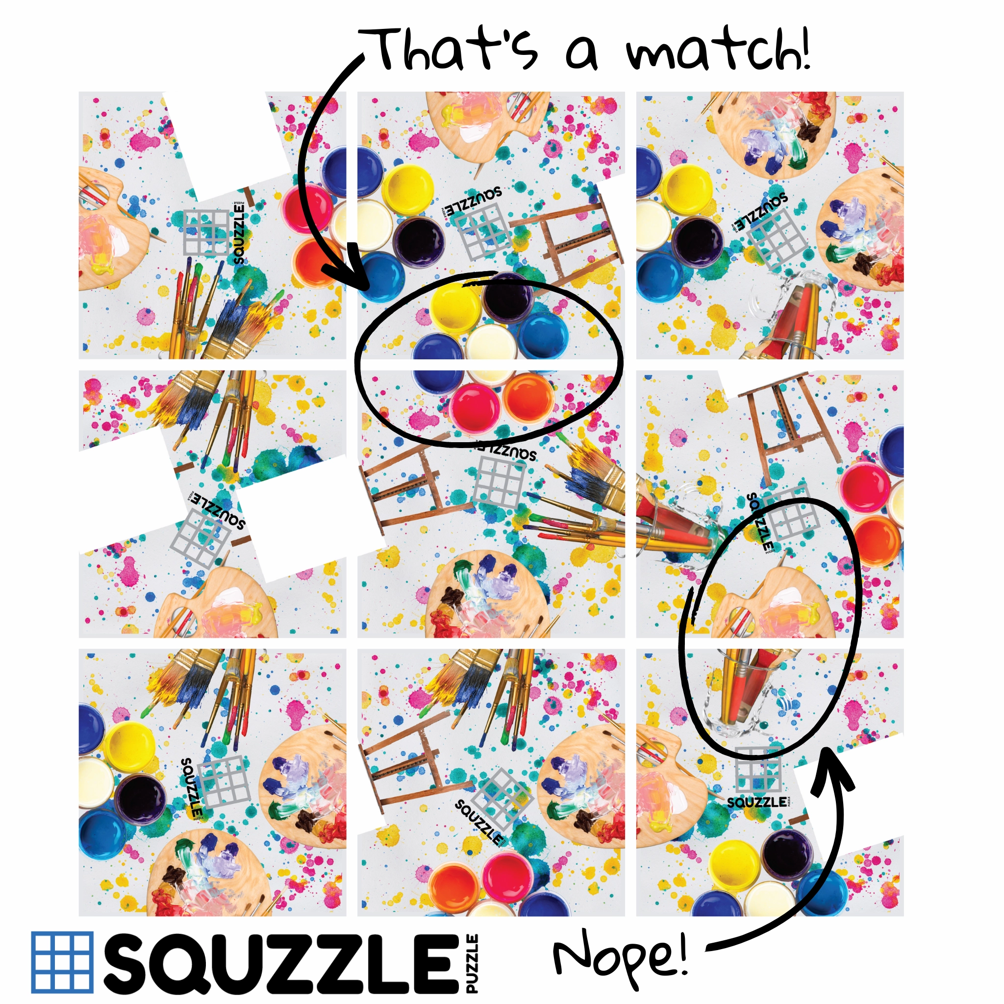 Painting Squzzle Puzzle