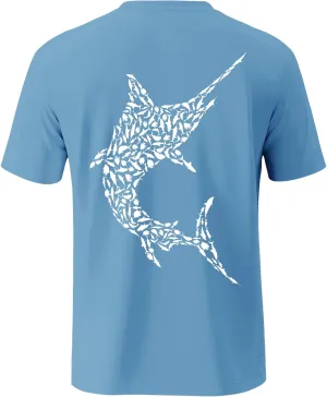 Palmyth Fishing Shirts for Men Short Sleeve Sun Protection T Shirt UPF 50  Quick Dry Tee