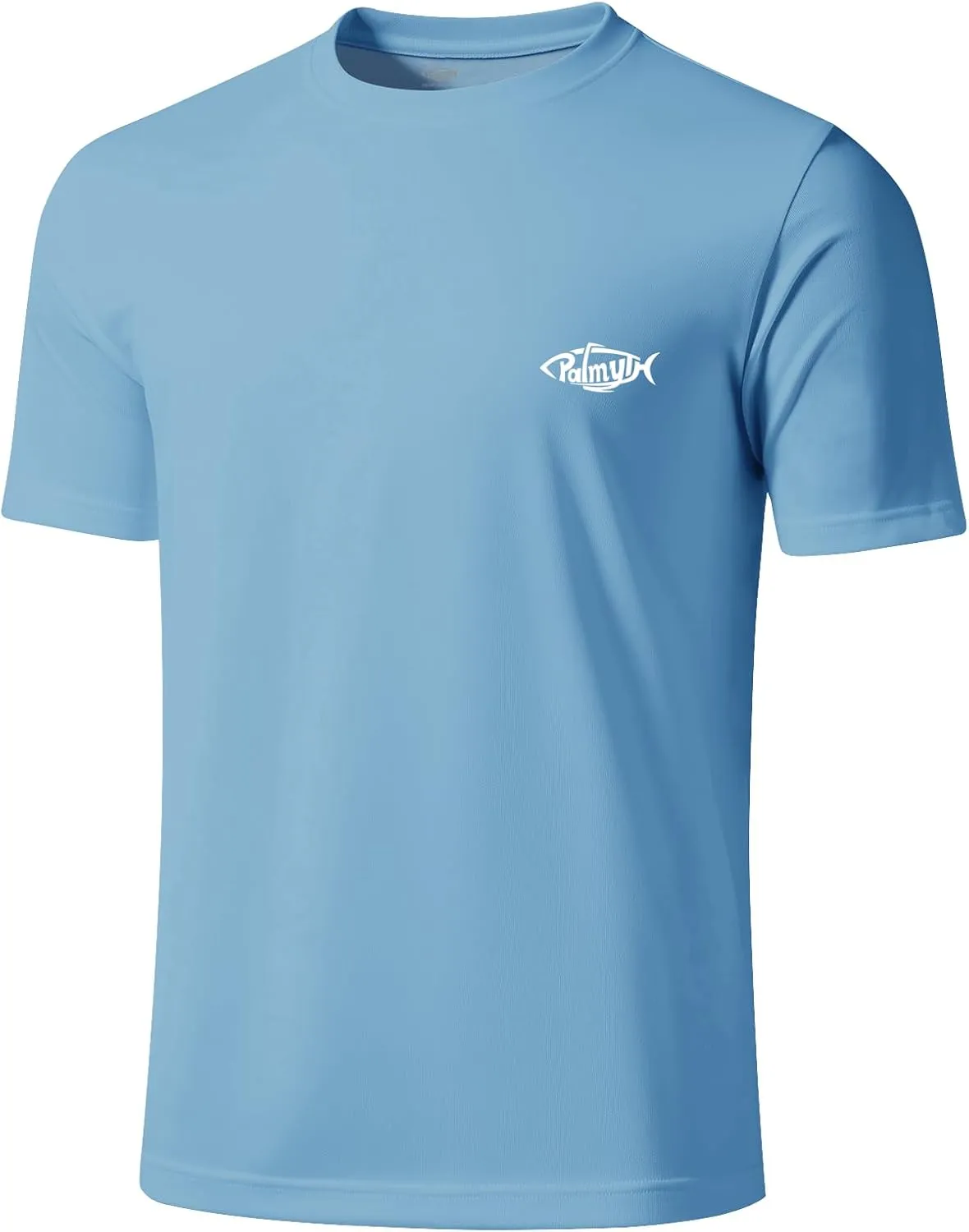 Palmyth Fishing Shirts for Men Short Sleeve Sun Protection T Shirt UPF 50  Quick Dry Tee