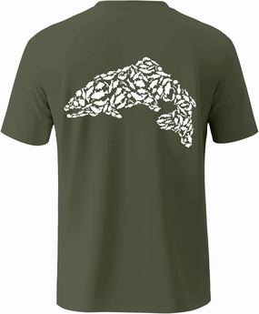 Palmyth Fishing Shirts for Men Short Sleeve Sun Protection T Shirt UPF 50  Quick Dry Tee