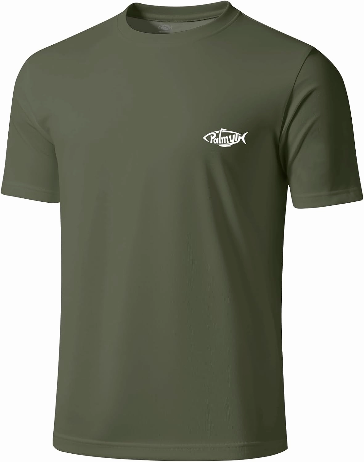 Palmyth Fishing Shirts for Men Short Sleeve Sun Protection T Shirt UPF 50  Quick Dry Tee