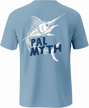 Palmyth Fishing Shirts for Men Sun Protection Shirts Short Sleeve UPF 50  T-Shirt Tee Quick Dry