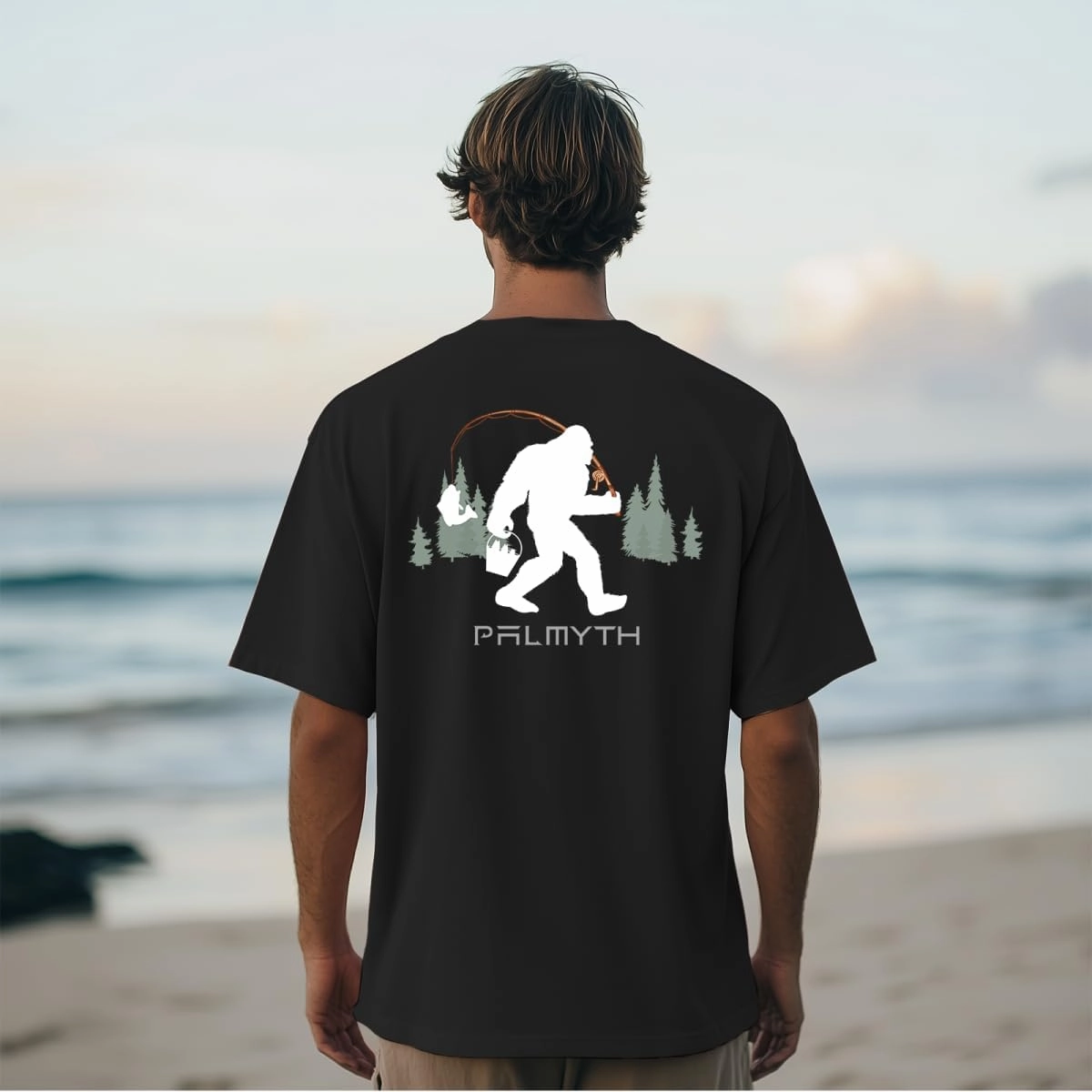 Palmyth Fishing Shirts for Men Sun Protection Shirts Short Sleeve UPF 50  T-Shirt Tee Quick Dry