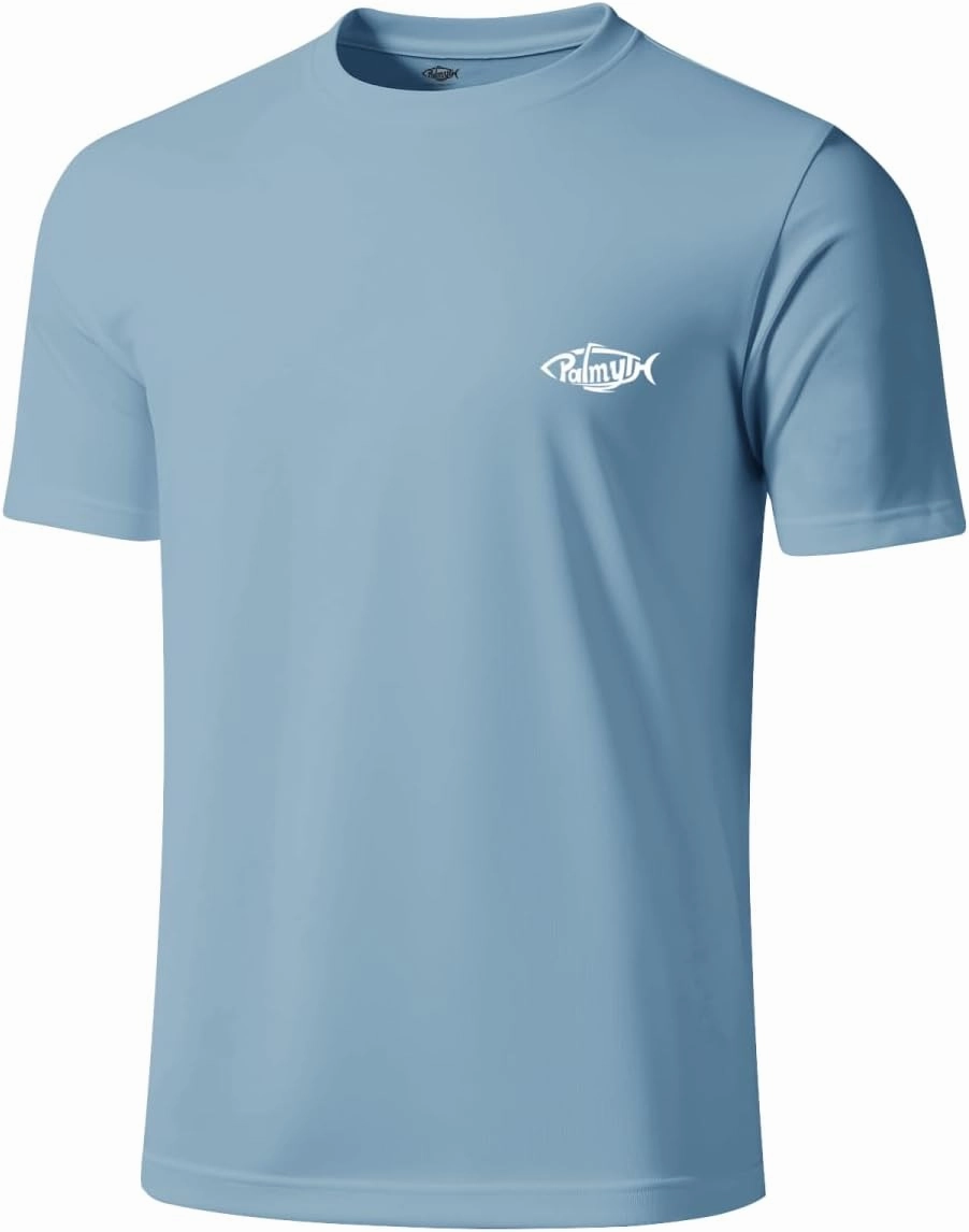 Palmyth Fishing Shirts for Men Sun Protection Shirts Short Sleeve UPF 50  T-Shirt Tee Quick Dry